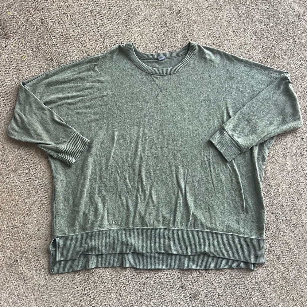 Aerie Olive Crewneck Sweater